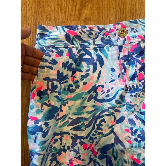 Lily Pulitzer Blue Pink Skort Size 4 - Picture 4 of 9